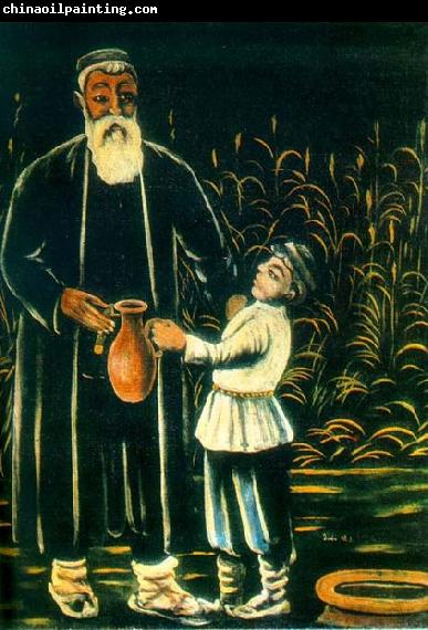 Niko Pirosmanashvili A Peasant with His Grandson