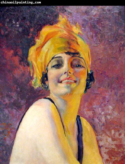 Oscar Pereira da Silva Young Woman with a Turban