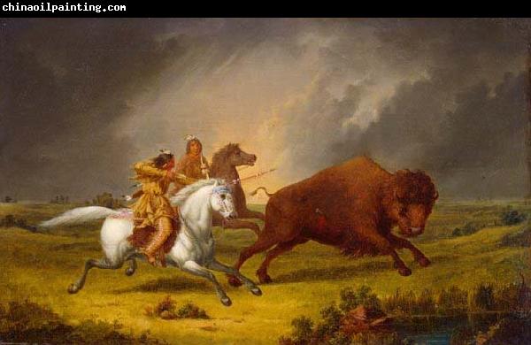 Paul Kane Assiniboine hunting buffalo