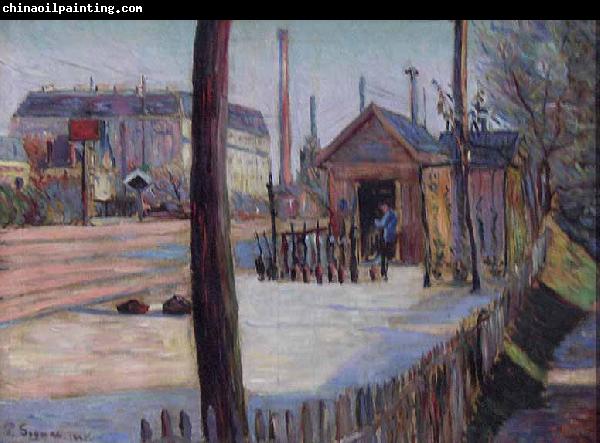 Paul Signac Railway junctiRailway junction near Bois Colombeson near Bois-Colombes