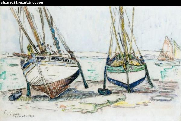 Paul Signac Bateaux de peche, Lomalo