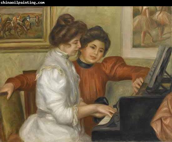 Pierre Auguste Renoir Yvonne et Christine Lerolle au piano