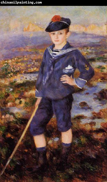 Pierre-Auguste Renoir Jeune garcon sur la plage dYport