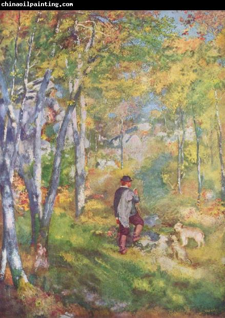 Pierre-Auguste Renoir Jules le Coeur et ses chiens dans la foret de Fontainebleau