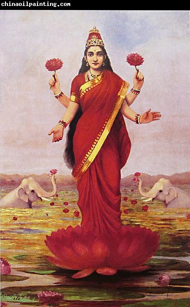 Raja Ravi Varma Goddess Lakshmi