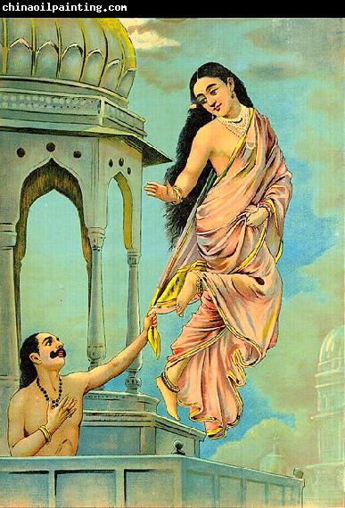 Raja Ravi Varma Urvashi and pururavas