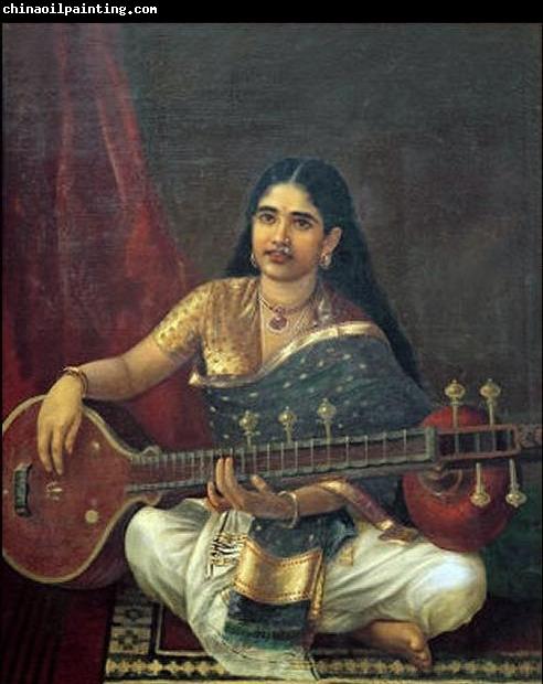 Raja Ravi Varma Woman with Veena