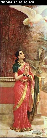 Raja Ravi Varma Swan messenger