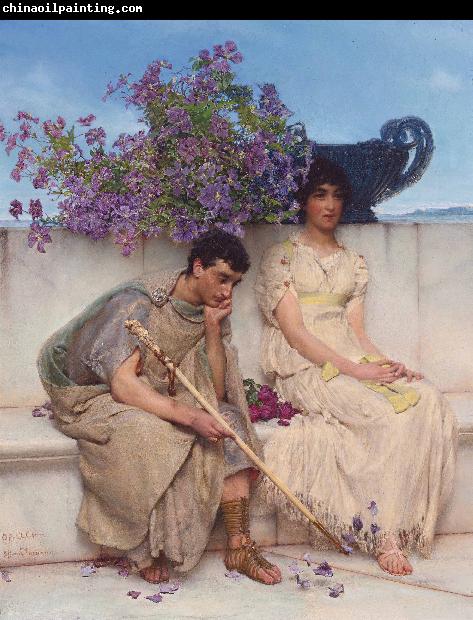 Sir Lawrence Alma-Tadema,OM.RA,RWS An eloquent silence