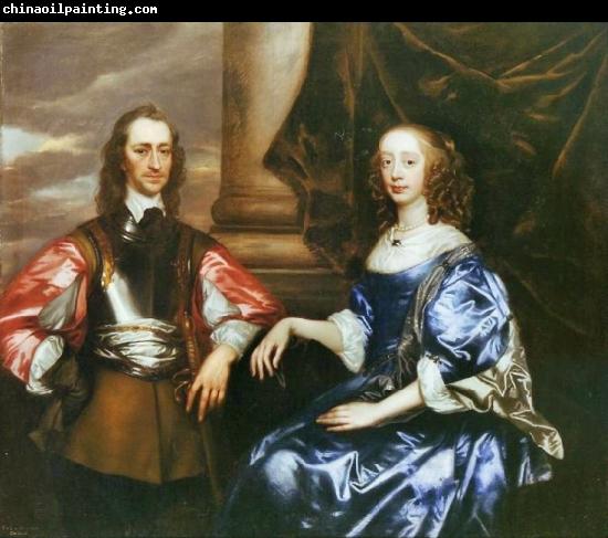 Sir Peter Lely Earl and Countess of Oxford by Sir Peter lely