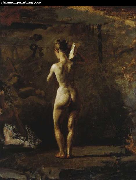 Thomas Eakins Study for William Rush Carving His Allegorical Figure of the Schuylkill River