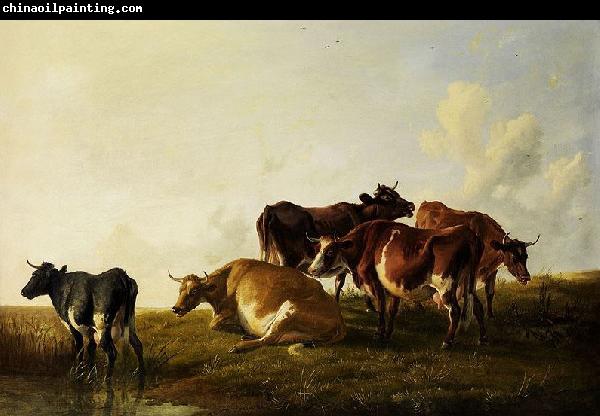 Thomas sidney cooper,R.A. Cattle in the pasture.