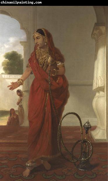 Tilly Kettle Dancing Girl or An Indian Dancing Girl with a Hookah