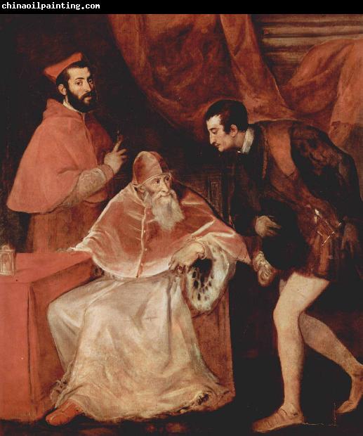 Titian Pope Paul III and his Grandsons