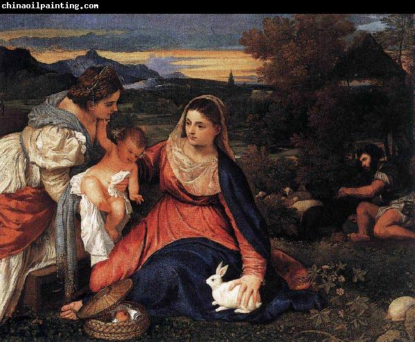 Titian Madonna of the Rabbit