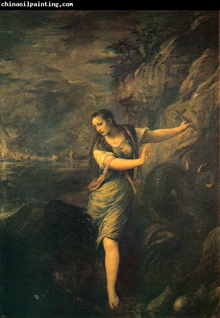 Titian St Margaret and the Dragon