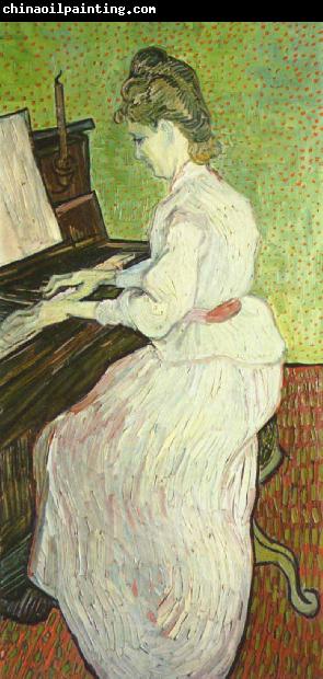 Vincent Van Gogh Mademoiselle Gachet am Klavier