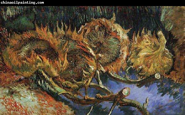 Vincent Van Gogh Four Withered Sunflowers