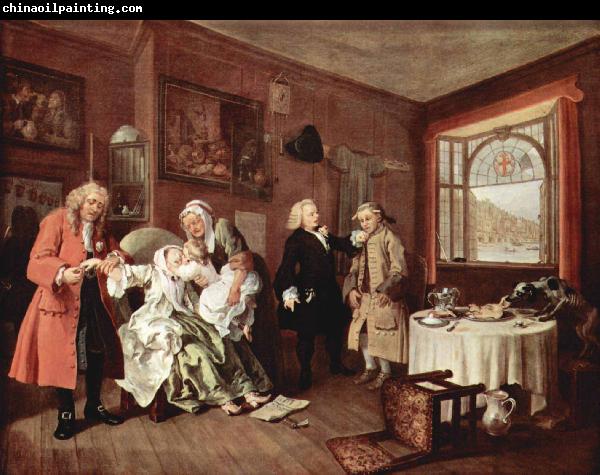 William Hogarth The Ladys Death