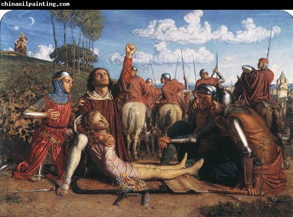 William Holman Hunt Rienzi vowing to obtain justice for the death of his young brother slain in a skirmish between the Colonna and the Orsini factions