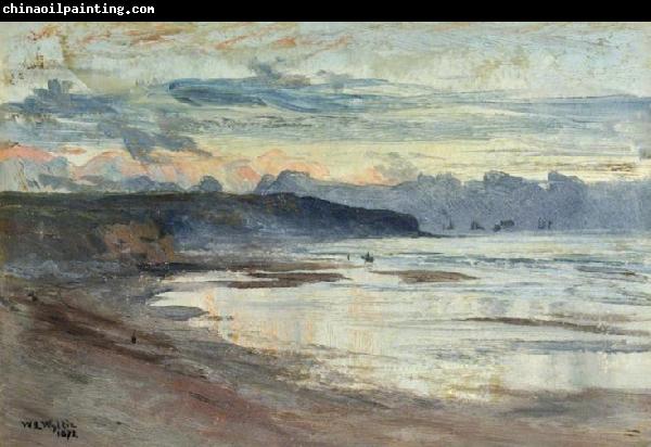 William Lionel Wyllie A Coastal Scene at Sunset