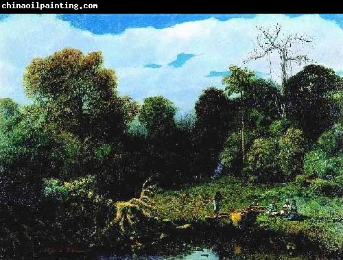 William-Adolphe Bouguereau River landscape