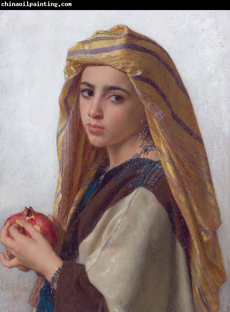 William-Adolphe Bouguereau Girl with a pomegranate