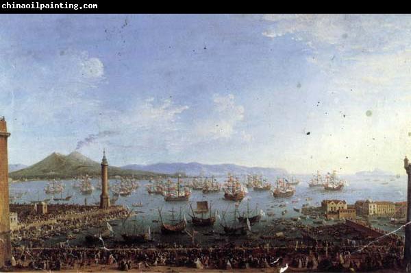 Antonio Joli The Embarkation of Charles III in the Port of Naples