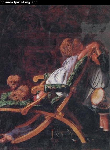 Arthur Boyd Houghton Interior with Children at Play