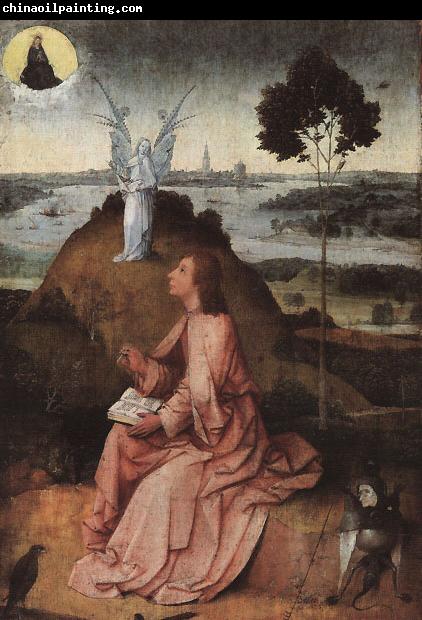 BOSCH, Hieronymus St. John on Patmos