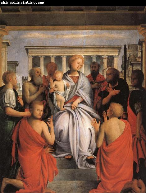 BRAMANTINO Madonna and Child with Eight Saints