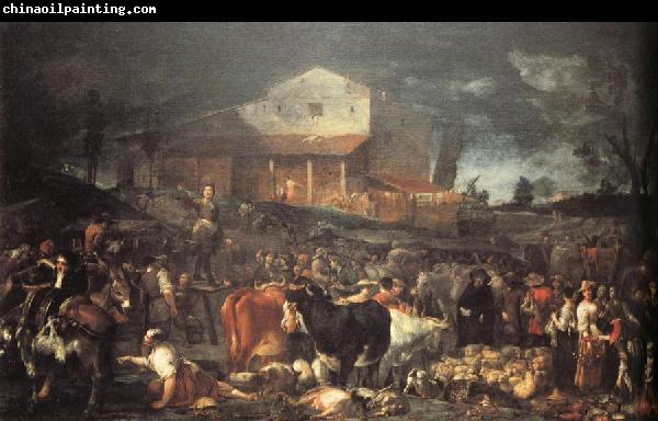 CRESPI, Giuseppe Maria The Fair at Poggio a Caiano