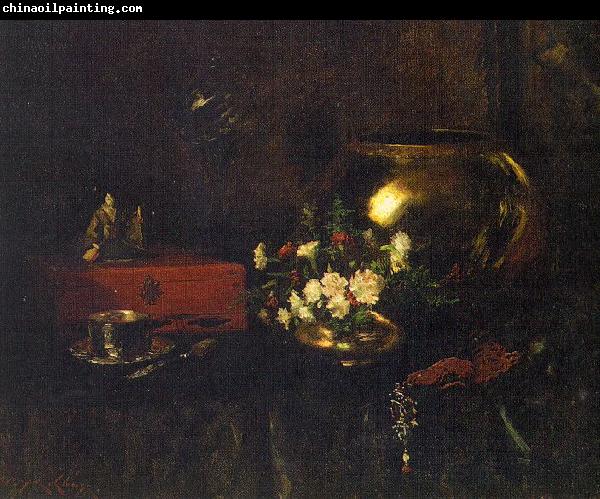 Chase, William Merritt Still Life with Brass Bowl