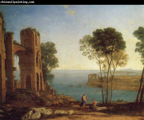 Claude Lorrain The Harbor of Baiae with Apollo and the Cumaean Sibyl