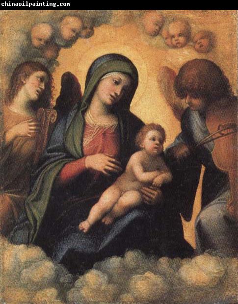 Correggio Madonna and Child in Glory with Angels