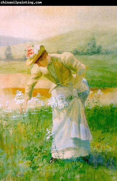 De Scott Evans Picking Wildflowers