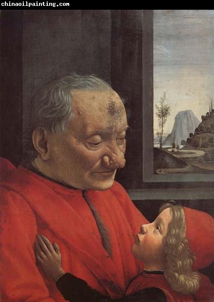 Domenicho Ghirlandaio Alter Mann mit einem kleinen jungen