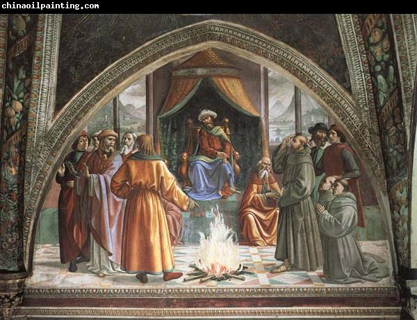 Domenicho Ghirlandaio Feuerprobe des Hl.Franziskus vor dem Sultan