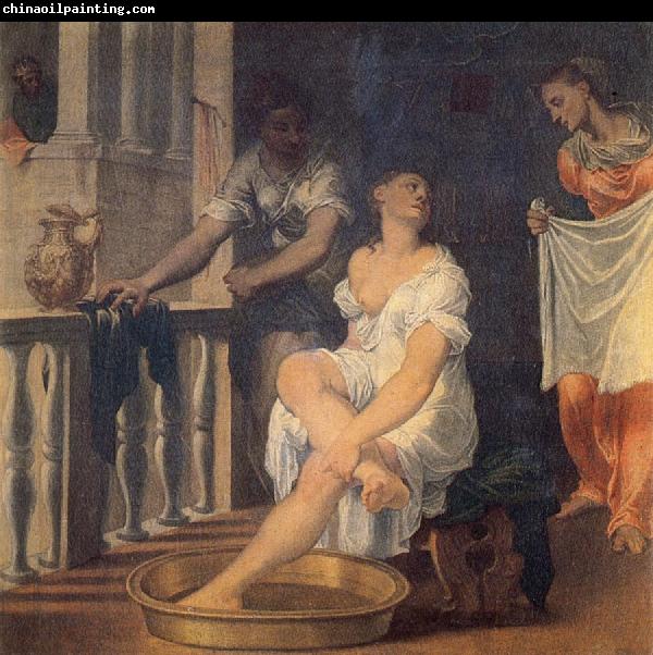 Domenico Brusasorci Bathsheba at Her Bath