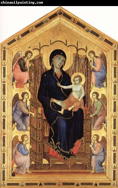 Duccio di Buoninsegna Madonna and Child Enthroned with Six Angels