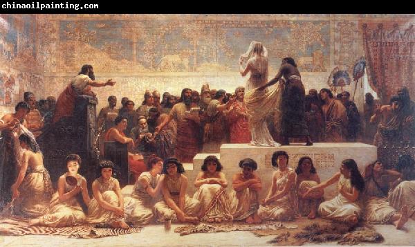 Edwin long,R.A. The Babylonian Marriage Market