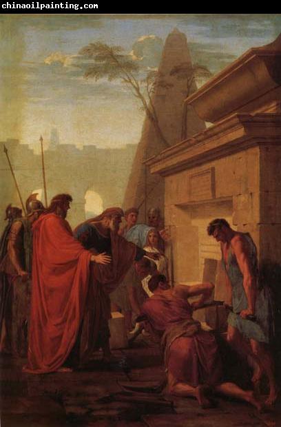 Eustache Le Sueur King Darius Visiting the Tomh of His Father Hystaspes