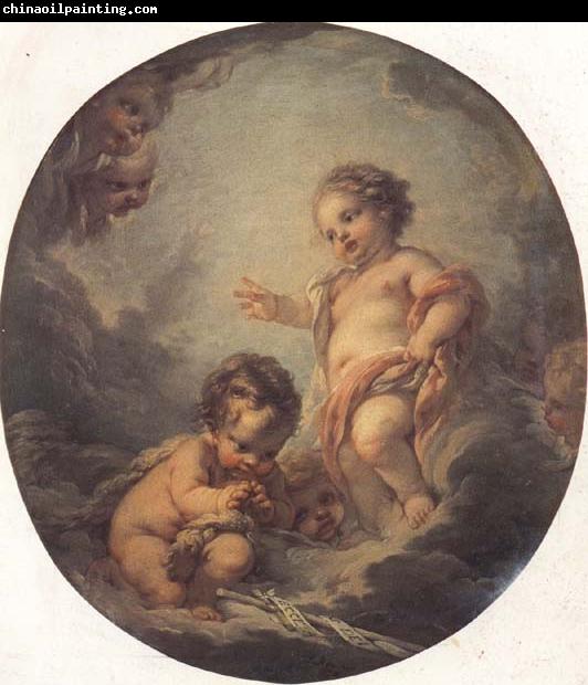 Francois Boucher The Baby Jesus and the Infant St.John