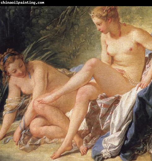 Francois Boucher Diana at the Bath(detail)