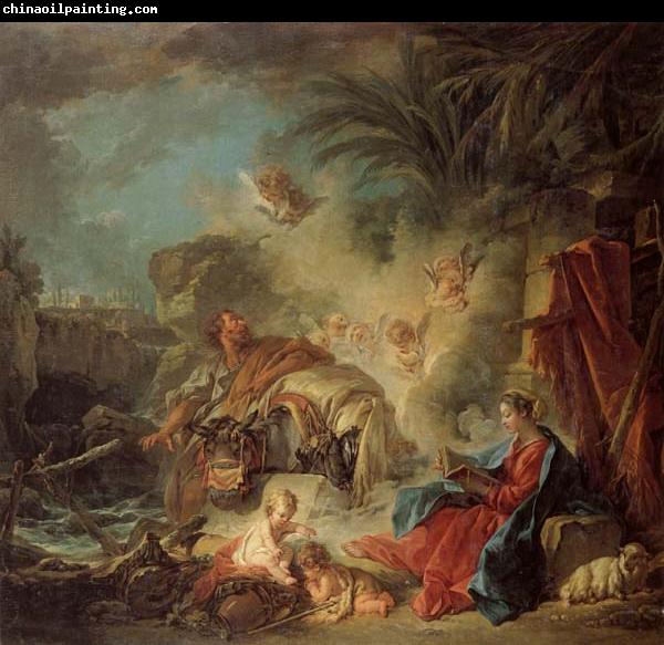 Francois Boucher Rest on the Flight into Egypt