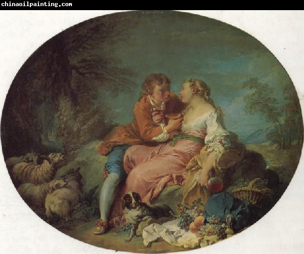 Francois Boucher Pastoral Scene