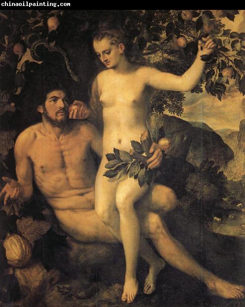 Frans Floris de Vriendt Adam and Eve