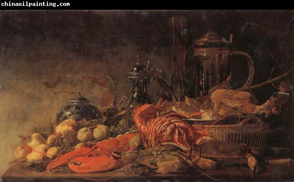 Frans Ryckhals Fruit and Lobster on a Table