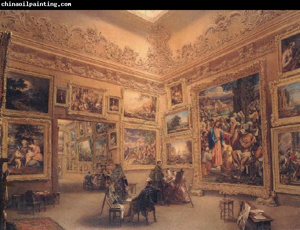 Frederick Mackenzie The National Gallery when at Mr J.J Angerstein's House,Pall Mall
