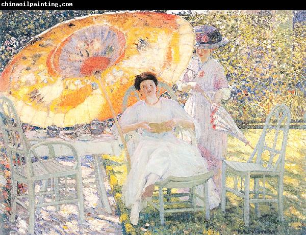 Frieseke, Frederick Carl The Garden Parasol